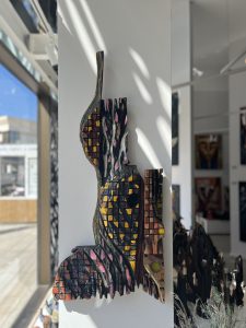 Abstract wooden wall hanging art – CRT162